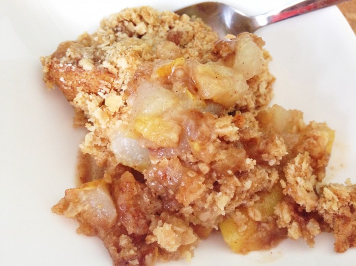 ginger pear crisp