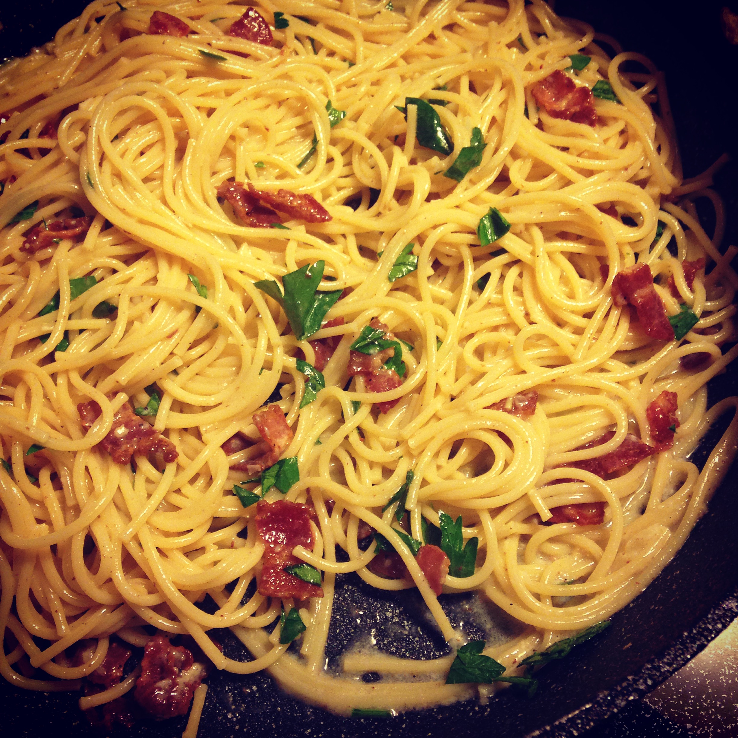 Spaghetti alla Carbonara - sometimes you need to cook